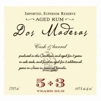 Dos Maderas Double Aged Rum 5+3 (750ml) (750ml)