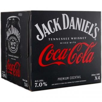 Jack Daniels - Jack & Coca-Cola (4 pack 12oz cans) (4 pack 12oz cans)