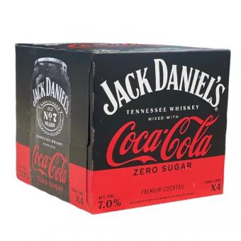 Jack Daniels - Jack & Coke Zero (4 pack 12oz cans) (4 pack 12oz cans)